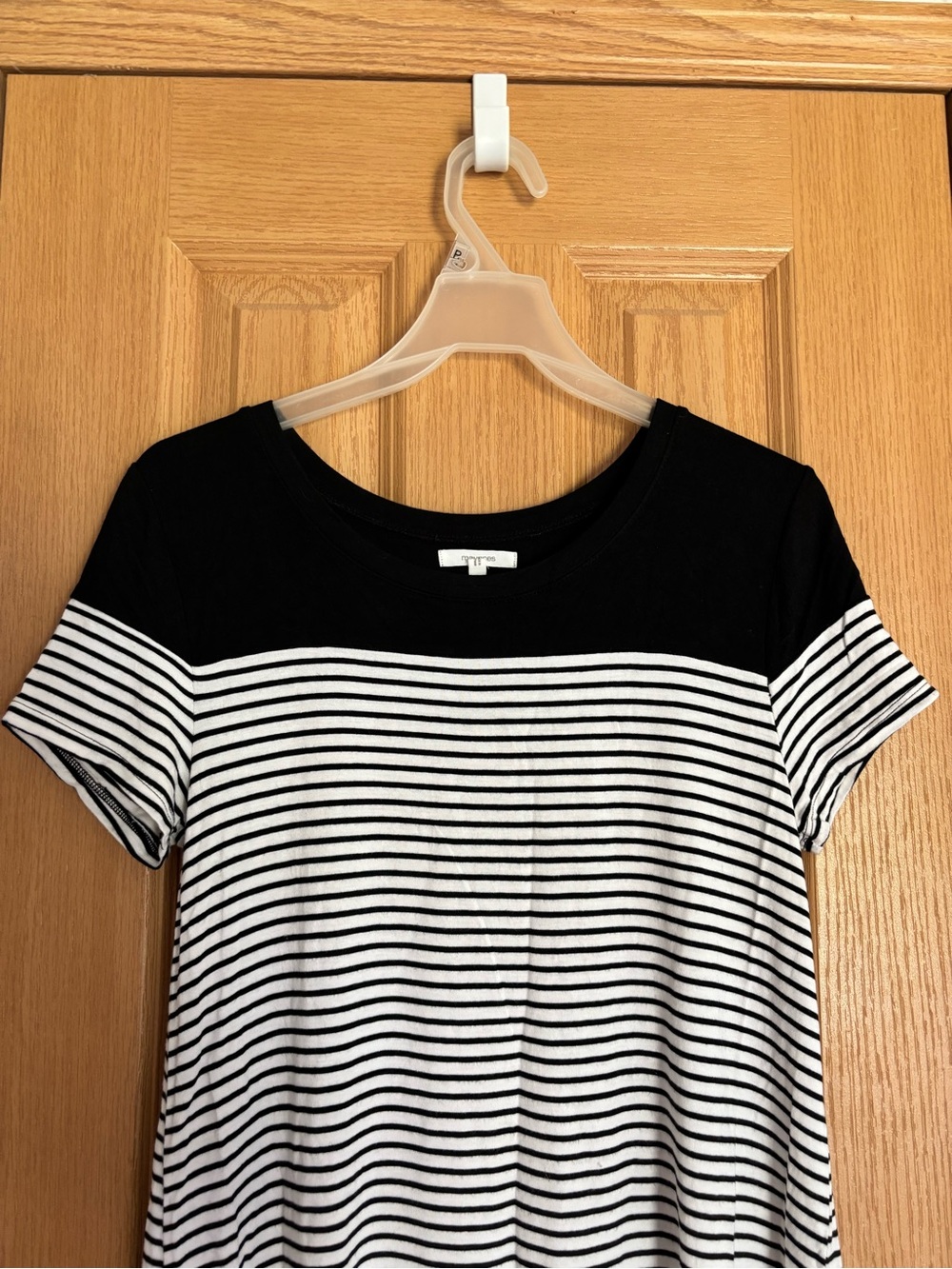 Maurices Black and White Striped Tee Dress - Picture 6 of 10